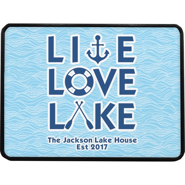 Live Love Lake Rectangular Car Hitch Cover w/ FRP Insert