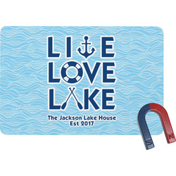 Live Love Lake Rectangular Fridge Magnet (Personalized)