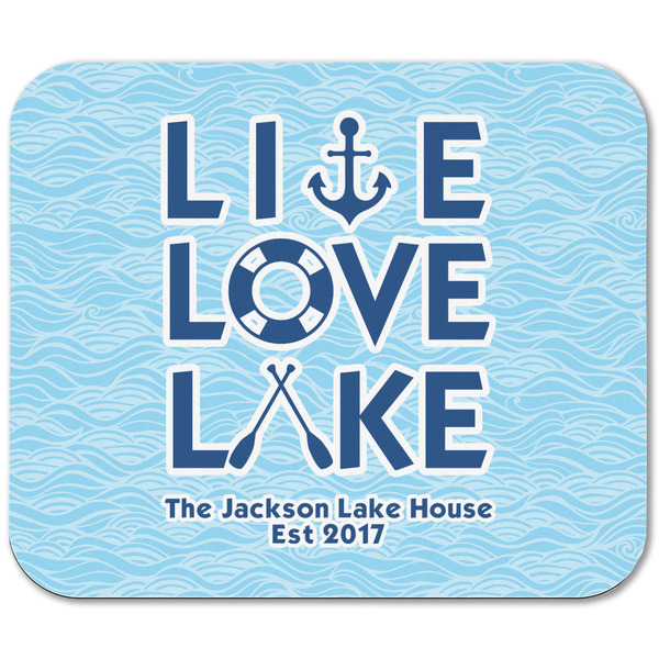 Live Love Lake Rectangular Mouse Pad - APPROVAL