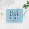 Live Love Lake Rectangular Mouse Pad - LIFESTYLE 2