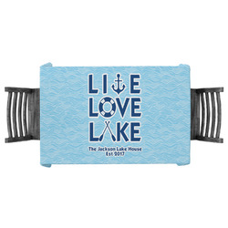 Live Love Lake Tablecloth - 58"x58" (Personalized)