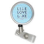 Live Love Lake Retractable Badge Reel (Personalized)
