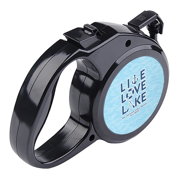 Live Love Lake Retractable Dog Leash - Angle