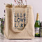 Live Love Lake Reusable Cotton Grocery Bag - In Context