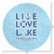 Live Love Lake Round Area Rug - Size
