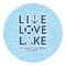 Live Love Lake Round Decal - Small (Personalized)