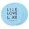 Live Love Lake Round Fridge Magnet - THREE