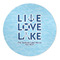 Live Love Lake Round Indoor Rug - Front/Main
