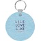 Live Love Lake Round Keychain (Personalized)