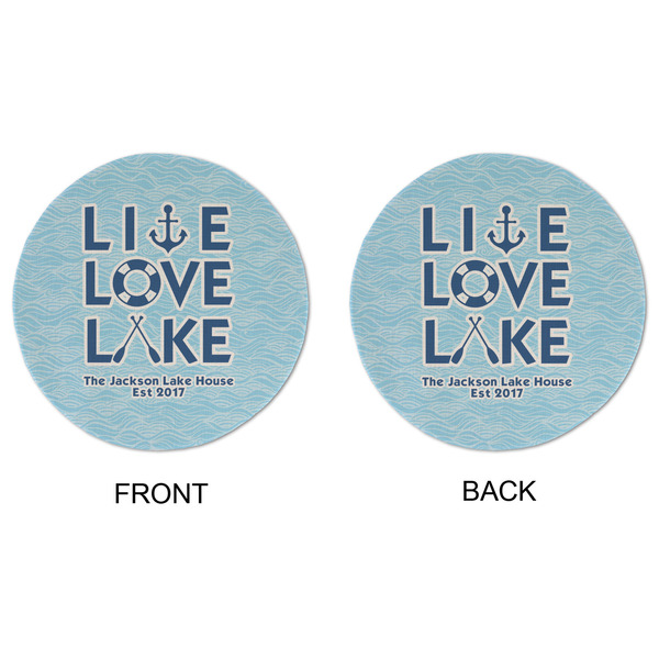 Live Love Lake Round Linen Placemats - APPROVAL (double sided)