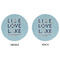 Live Love Lake Round Linen Placemats - APPROVAL (double sided)