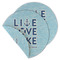 Live Love Lake Round Linen Placemats - MAIN (Double-Sided)