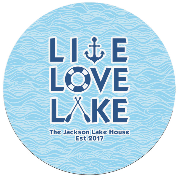 Live Love Lake Round Mousepad - APPROVAL