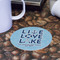 Live Love Lake Round Paper Coaster - Front