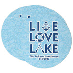 Live Love Lake Round Paper Coasters w/ Name or Text
