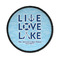 Live Love Lake Iron On Round Patch w/ Name or Text