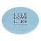 Live Love Lake Round Stone Trivet - Angle View