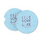 Live Love Lake Sandstone Car Coasters (Personalized)