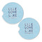 Live Love Lake Sandstone Car Coasters - Set of 2