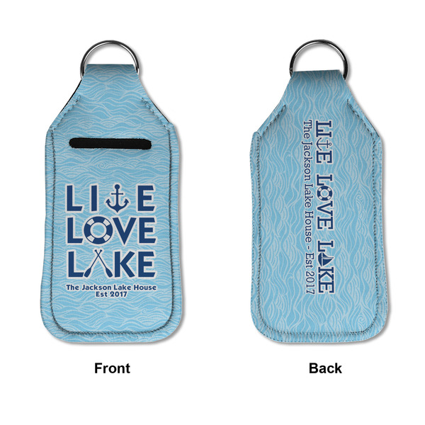 Live Love Lake Sanitizer Holder Keychain - Large APPROVAL (Flat)