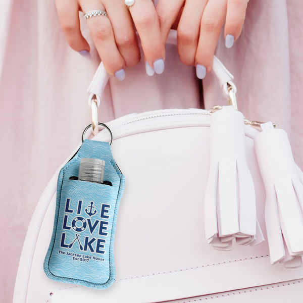 Live Love Lake Sanitizer Holder Keychain - Large (LIFESTYLE)