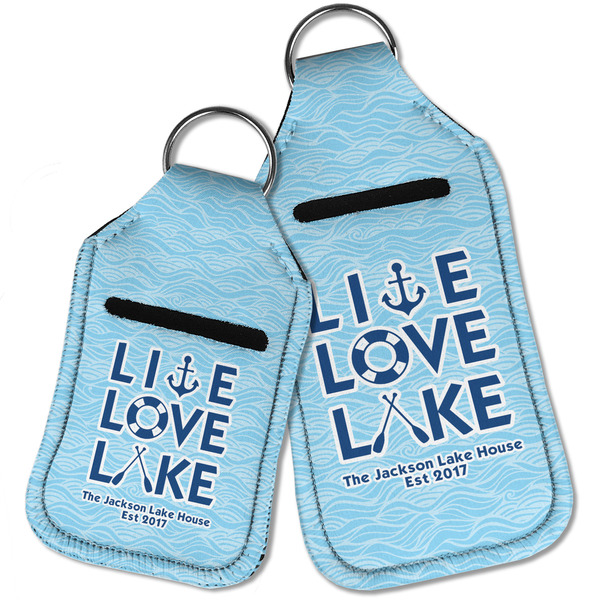 Live Love Lake Sanitizer Holder Keychain - Parent Main