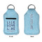 Live Love Lake Sanitizer Holder Keychain - Small APPROVAL (Flat)