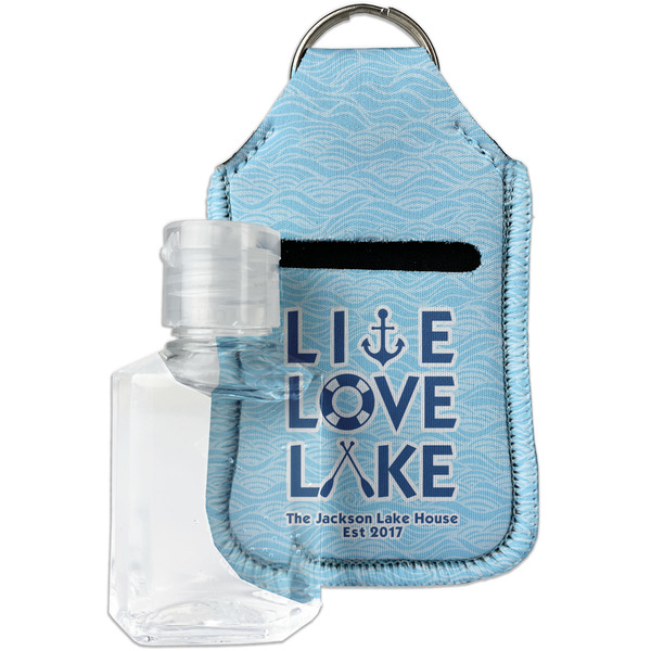 Custom Live Love Lake Hand Sanitizer & Keychain Holder - Small (Personalized)