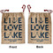 Live Love Lake Santa Bag - Front and Back