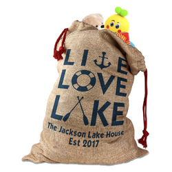 Live Love Lake Santa Sack (Personalized)