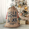 Live Love Lake Santa Bag - Front (stuffed)