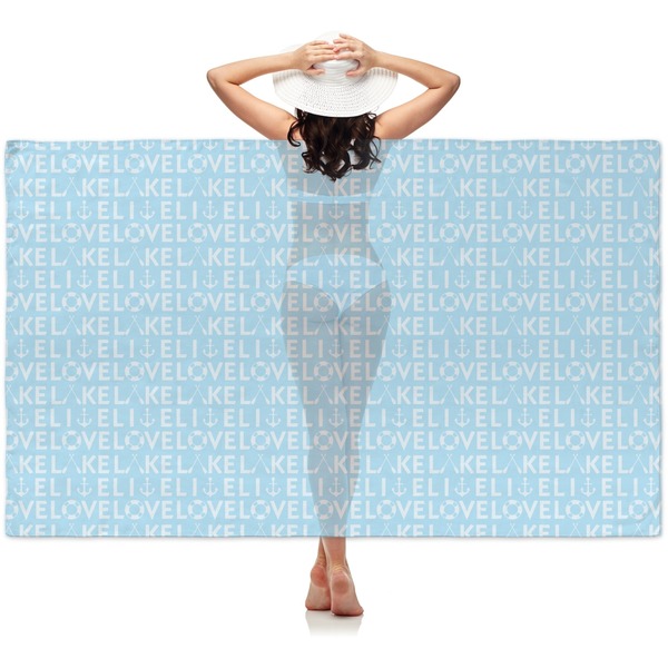 Custom Live Love Lake Sheer Sarong