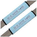 Live Love Lake Seat Belt Covers (Set of 2) (Personalized)