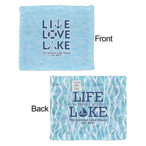 Live Love Lake Security Blanket - Front & Back View