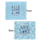 Live Love Lake Security Blanket - Front & Back View