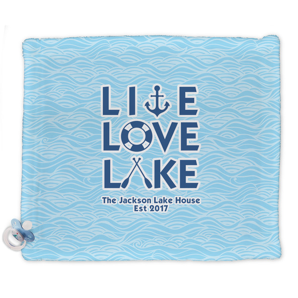 Custom Live Love Lake Security Blanket - Single Sided (Personalized)