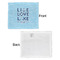 Live Love Lake Security Blanket - Front & White Back View