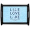 Live Love Lake Black Wooden Tray - Large (Personalized)