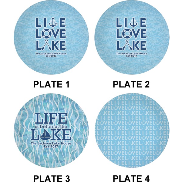 Live Love Lake Set of Appetizer / Dessert Plates (Approval)