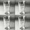 Live Love Lake Set of Four Engraved Beer Glasses - Individual View
