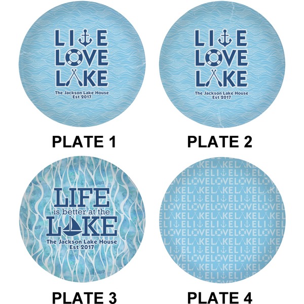 Live Love Lake Set of Lunch / Dinner Plates (Approval)