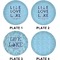Live Love Lake Set of Lunch / Dinner Plates (Approval)