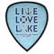 Live Love Lake Iron on Shield Patch A w/ Name or Text