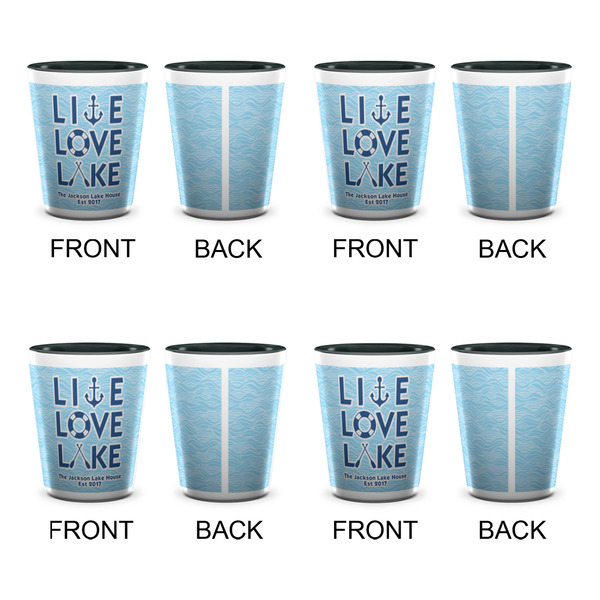 Live Love Lake Shot Glassess - Two Tone - Set of 4 - APPROVAL