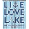 Live Love Lake Shower Curtain 70x90