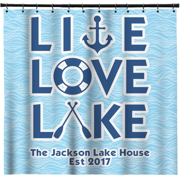 Custom Live Love Lake Shower Curtain - Custom Size (Personalized)