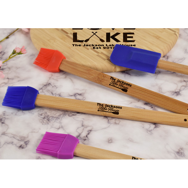 Live Love Lake Silicone Brush - Blue - Lifestyle