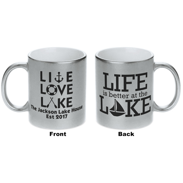 Live Love Lake Silver Mug - Approval