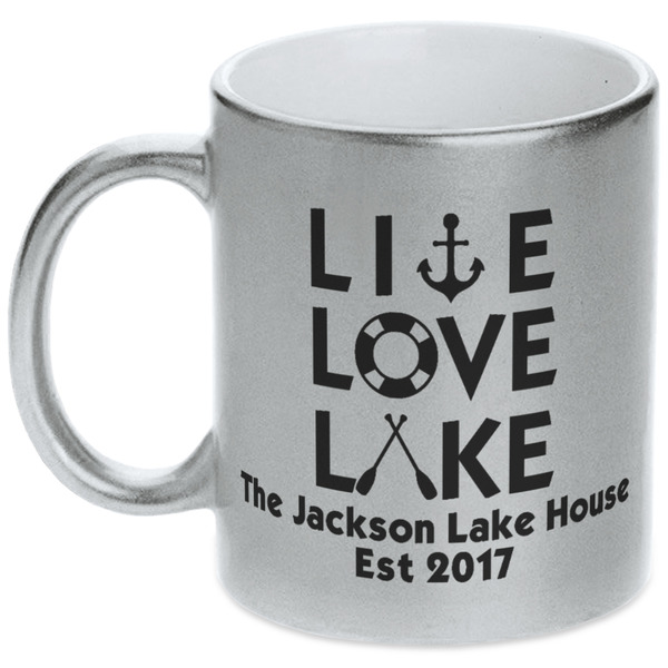 Live Love Lake Silver Mug - Main