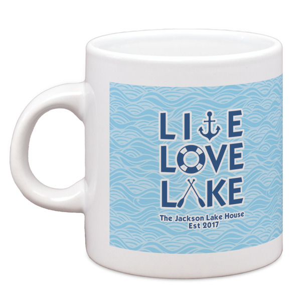 Custom Live Love Lake Espresso Cup (Personalized)